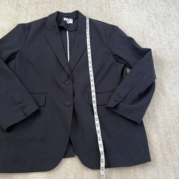 Ines De La Fressange x Uniqlo Linen Cotton Blue Blazer Jacket XXL - Picture 5 of 12